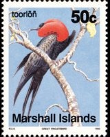 Marshall Islands 1990 - set Birds: 50 c