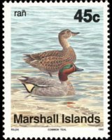 Marshall Islands 1990 - set Birds: 45 c