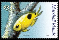 Marshall Islands 2008 - set Tropical fish: 03 c