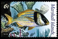 Marshall Islands 2008 - set Tropical fish: 61 c