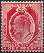 Malta 1903 - set King Edward VII: 1 p