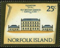 Norfolk 1973 - serie Edifici: 25 c
