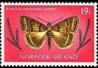Norfolk 1976 - serie Farfalle: 19 c