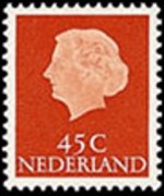 Netherlands 1953 - set Queen Juliana: 45 c