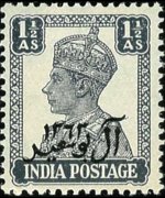 Oman 1944 - set King George VI: 1½ a