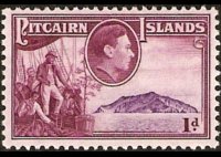 Pitcairn Islands 1940 - set King George VI and history of Bounty: 1 p