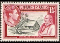 Pitcairn Islands 1940 - set King George VI and history of Bounty: 1½ p