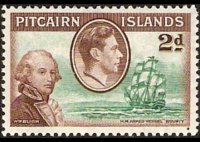 Pitcairn Islands 1940 - set King George VI and history of Bounty: 2 p
