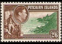 Pitcairn Islands 1940 - set King George VI and history of Bounty: 2'6 sh