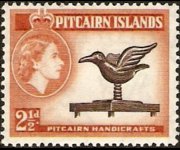 Pitcairn Islands 1957 - set Queen Elisabeth II and various subjects: 2½ p
