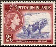 Pitcairn Islands 1957 - set Queen Elisabeth II and various subjects: 2'6 sh