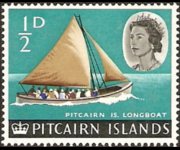 Pitcairn Islands 1964 - set Ships and birds: ½ p