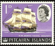 Pitcairn Islands 1964 - set Ships and birds: 1 p