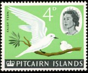 Pitcairn Islands 1964 - set Ships and birds: 4 p