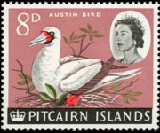 Pitcairn Islands 1964 - set Ships and birds: 8 p