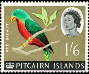 Pitcairn Islands 1964 - set Ships and birds: 1'6 sh