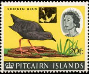 Pitcairn Islands 1967 - set Ships and birds - overprinted: 20 c su 1 sh