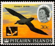 Pitcairn Islands 1967 - set Ships and birds - overprinted: 30 c su 2'6 sh