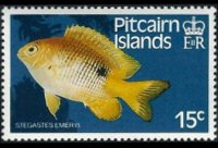 Pitcairn Islands 1984 - set Fishes: 15 c
