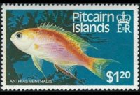 Pitcairn Islands 1984 - set Fishes: 1,20 $
