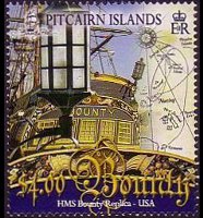 Pitcairn Islands 2007 - set Bounty replica: 4 $