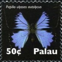Palau 2007 - set Butterflies: 50 c