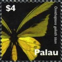 Palau 2007 - serie Farfalle: 4 $