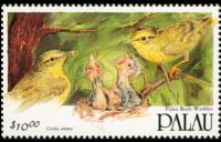 Palau 1991 - set Birds: 10 $