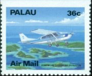 Palau 1989 - serie Aereoplani: 36 c