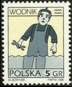 Poland 1996 - set Zodiacal signs: 5 gr