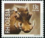 Rhodesia 1978 - set Gemstones, wild animals and waterfalls: 13 c