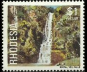 Rhodesia 1978 - set Gemstones, wild animals and waterfalls: 1 $