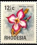 Rhodesia 1974 - set Antelopes, flowers and butterflies: 12½ c