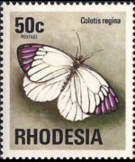 Rhodesia 1974 - set Antelopes, flowers and butterflies: 50 c