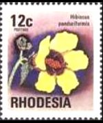 Rhodesia 1974 - set Antelopes, flowers and butterflies: 12 c