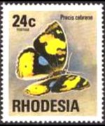 Rhodesia 1974 - set Antelopes, flowers and butterflies: 24 c