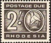 Rhodesia 1967 - set Zimbabwe bird: 2 sh