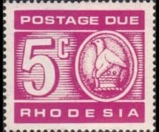 Rhodesia 1970 - set Zimbabwe bird: 5 c