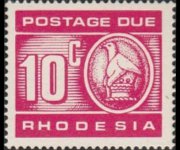 Rhodesia 1970 - set Zimbabwe bird: 10 c