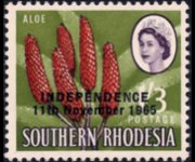 Rhodesia 1966 - set Various subjects - overprinted: 1'3 sh