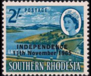Rhodesia 1966 - set Various subjects - overprinted: 2 sh
