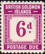 Isole Salomone 1940 - serie Cifra: 6 p