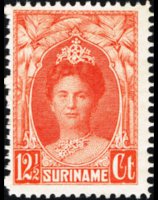 Suriname 1927 - serie Regina Guglielmina: 12½ c
