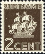 Suriname 1936 - serie Nave: 2 c