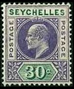 Seychelles 1903 - set King Edward VII: 30 c