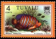 Tuvalu 1979 - set Fish: 4 c