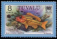 Tuvalu 1979 - set Fish: 8 c