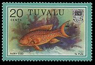 Tuvalu 1979 - set Fish: 20 c