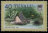 Tuvalu 1979 - set Fish: 40 c