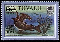 Tuvalu 1979 - set Fish: 45 c su 50 c